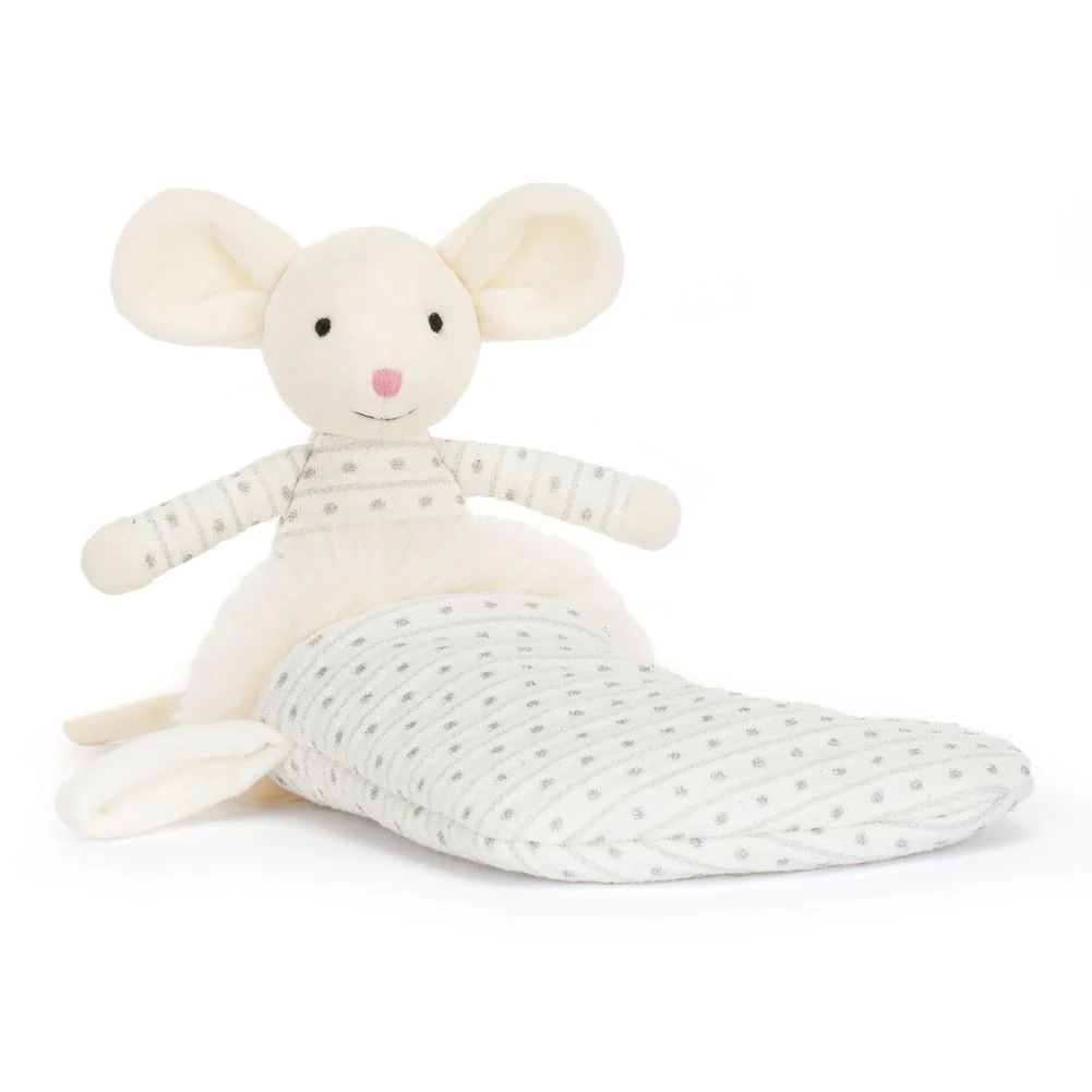 Jellycat Shimmer Stocking Plush Toy - Mouse (Small, 8 inch) - Image 4