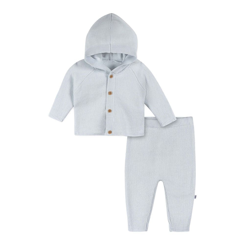 Just Born 2-Piece Knit Hooded Sweater and Pants Set - Image 5