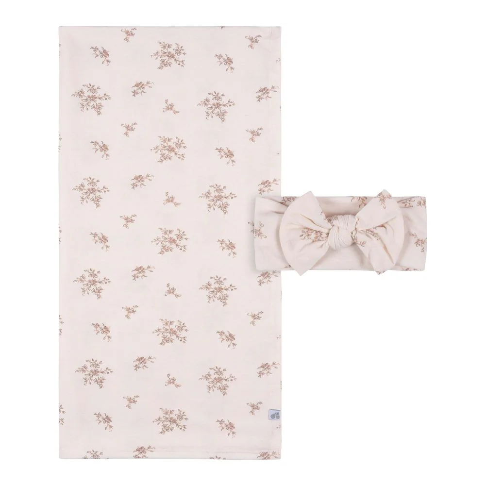 Just Born 2-Piece Swaddle Blanket and Hat Set - Image 6