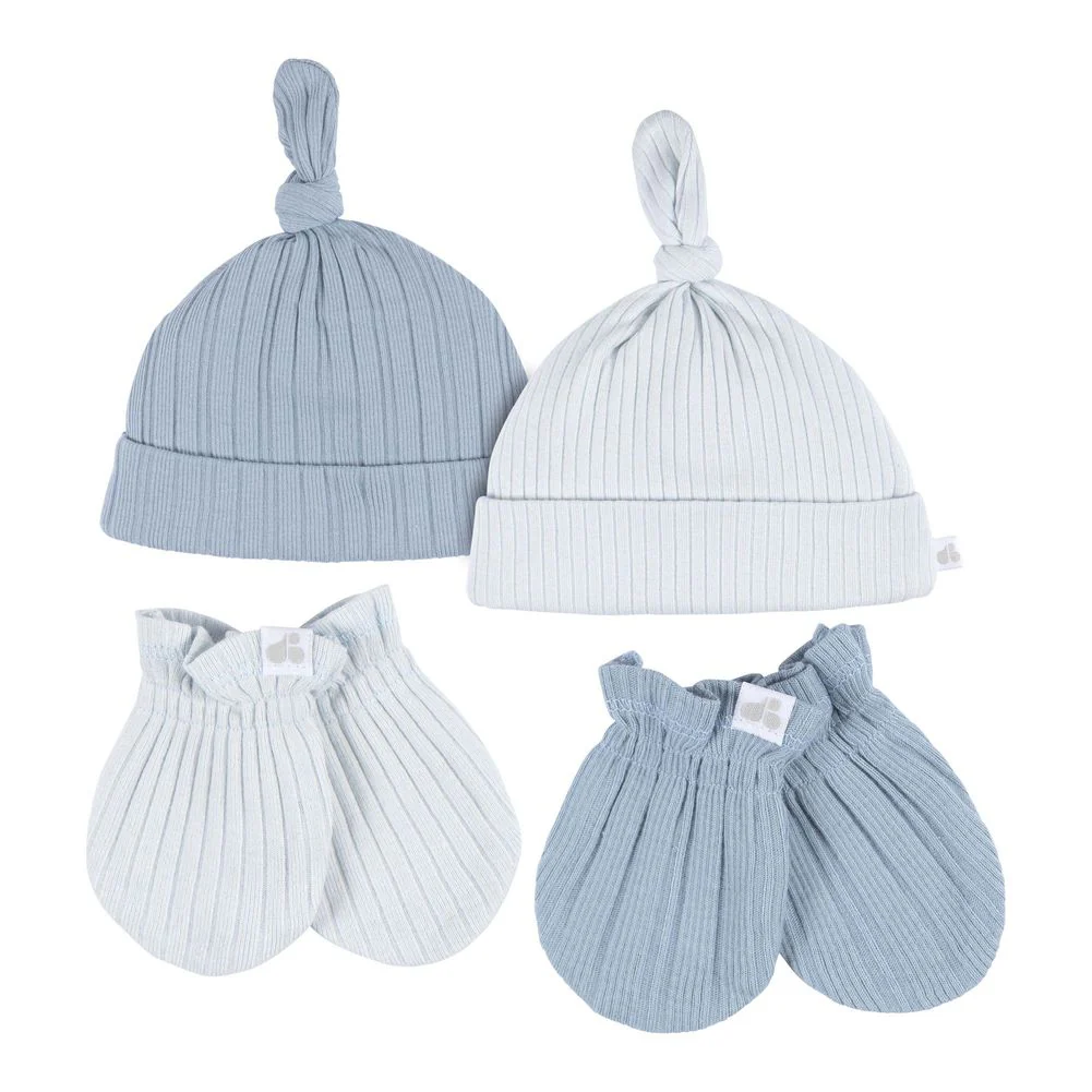 Just Born 4-Piece Hat and Mittens Set - Image 2