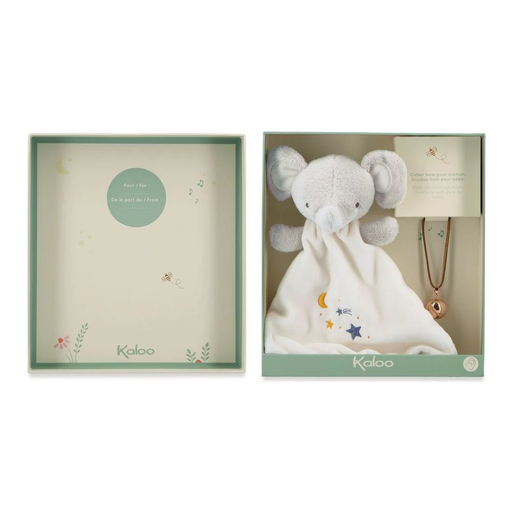 Kaloo Doudou Elephant Comforter and Bola Gift Box - Image 2