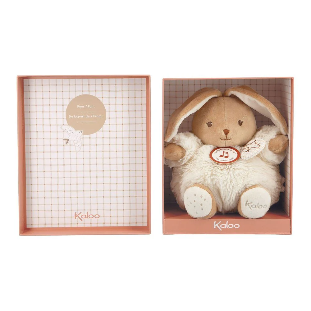 Kaloo Patapouf Musical Rabbit Soft Toy - Cream - Image 2