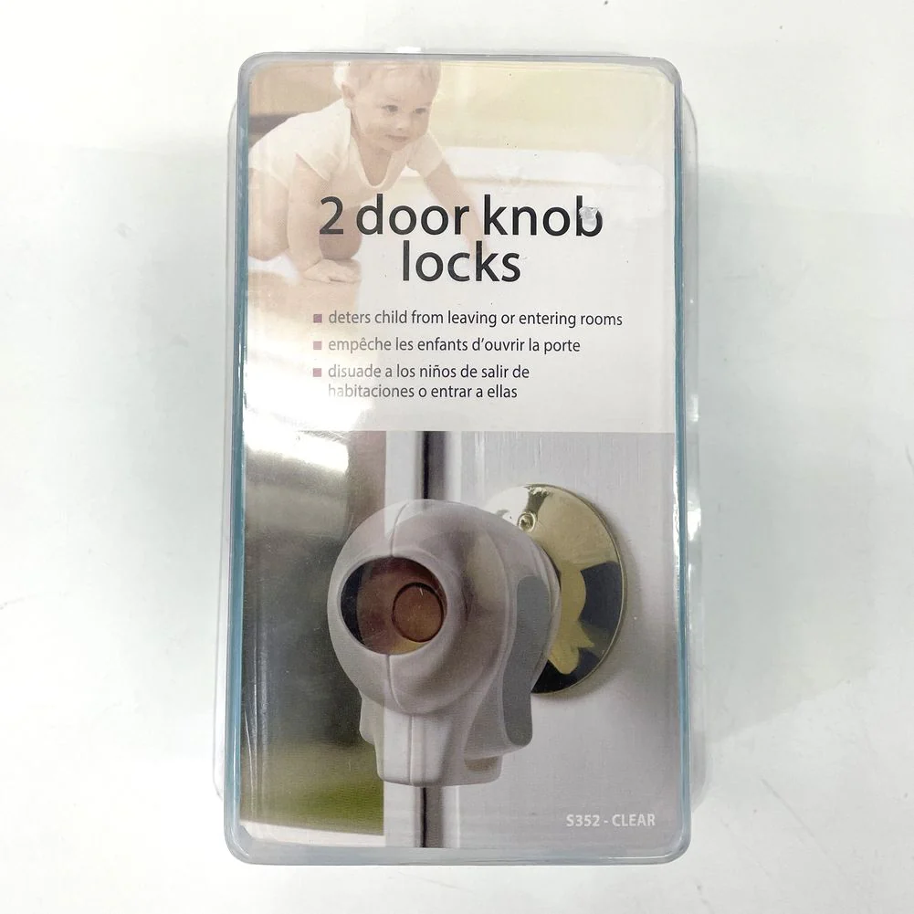 Kidco 2-Pack Doorknob Locks - Clear (Open Box) - Image 2