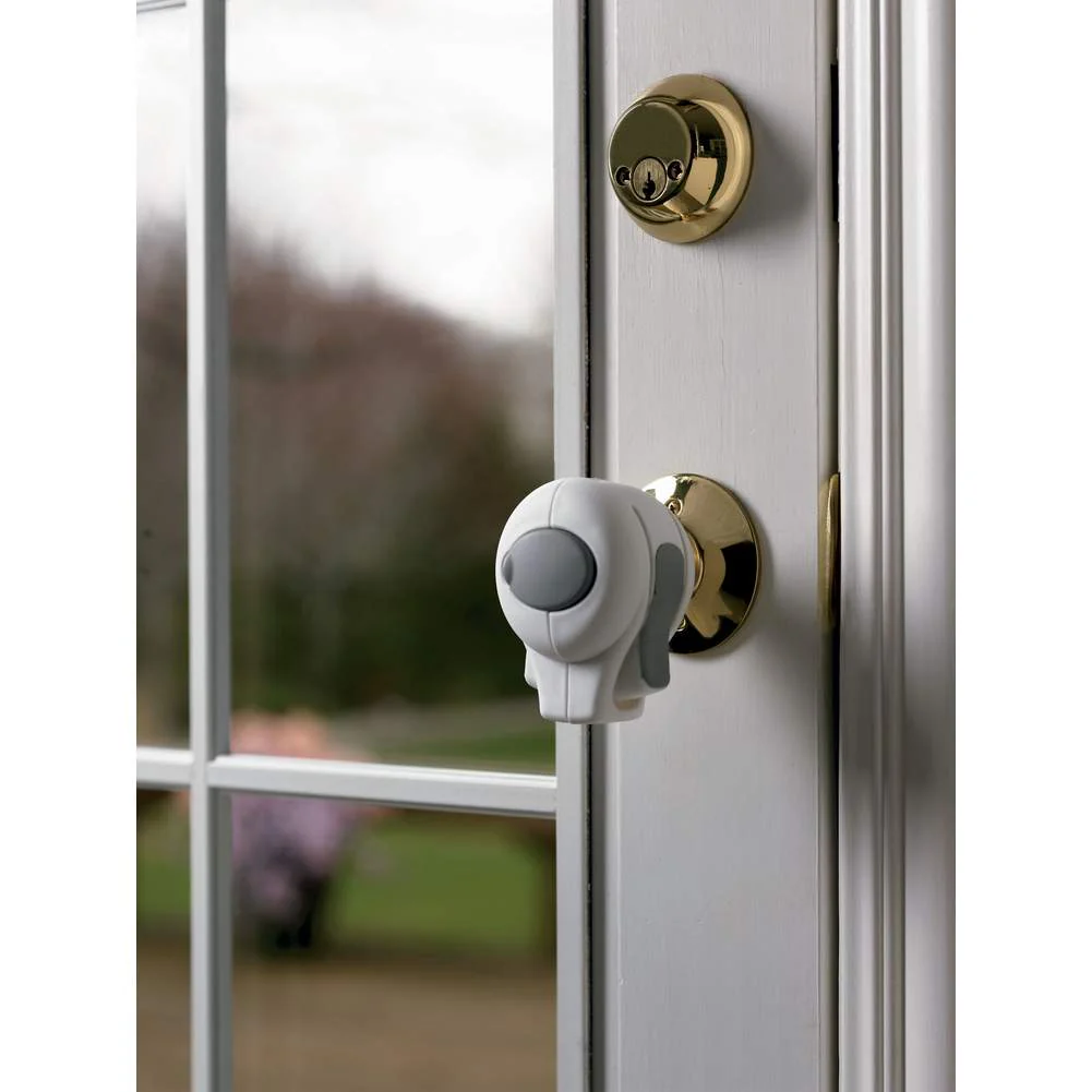 Kidco 2-Pack Doorknob Locks -  White - Image 3