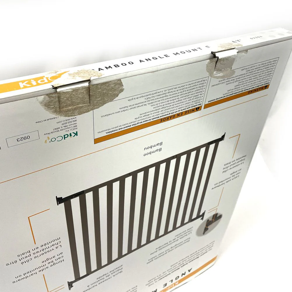 KidCo Angle Mount Safeway Hardware Mounted Safety Gate - Gray Bamboo (Open Box) - Image 3