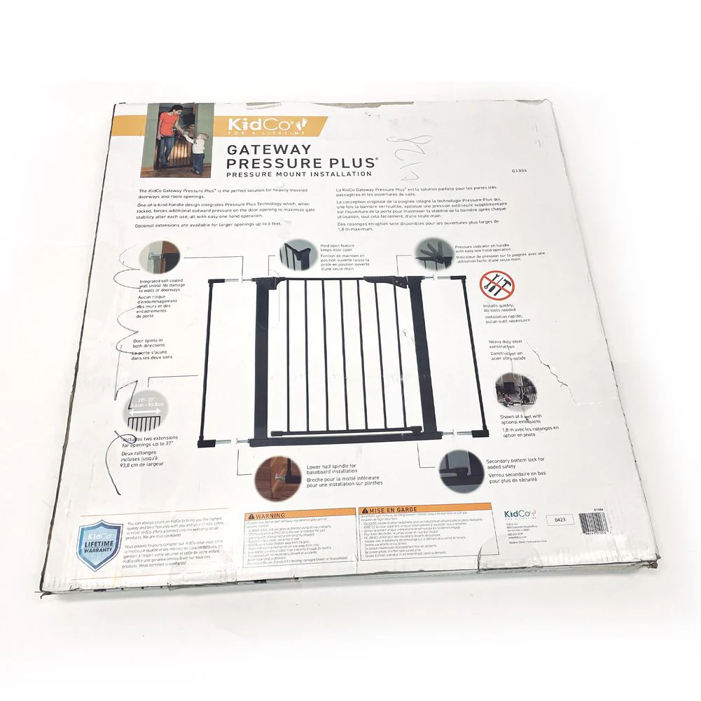 Kidco Gateway Pressure Plus (G1006) Baby Gate - Black (Open Box) - Image 3