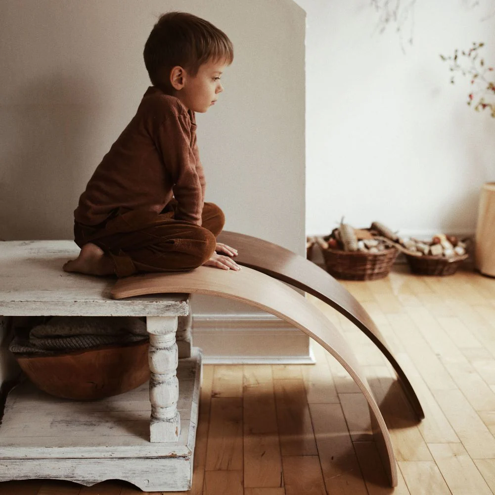 Kinderfeets Kinderboard LITE Wooden Balance Toy - Natural - Image 6