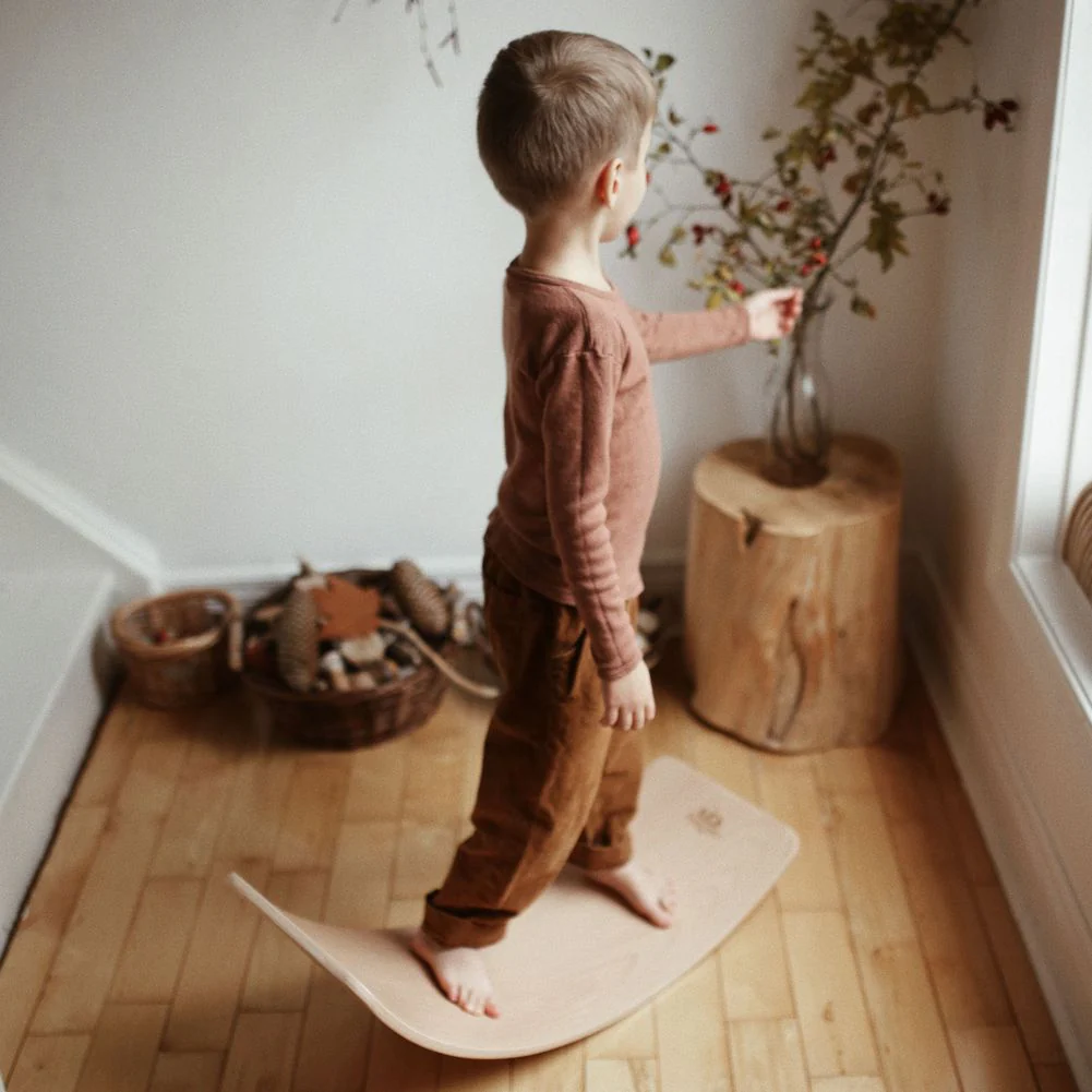 Kinderfeets Kinderboard LITE Wooden Balance Toy - Natural - Image 7