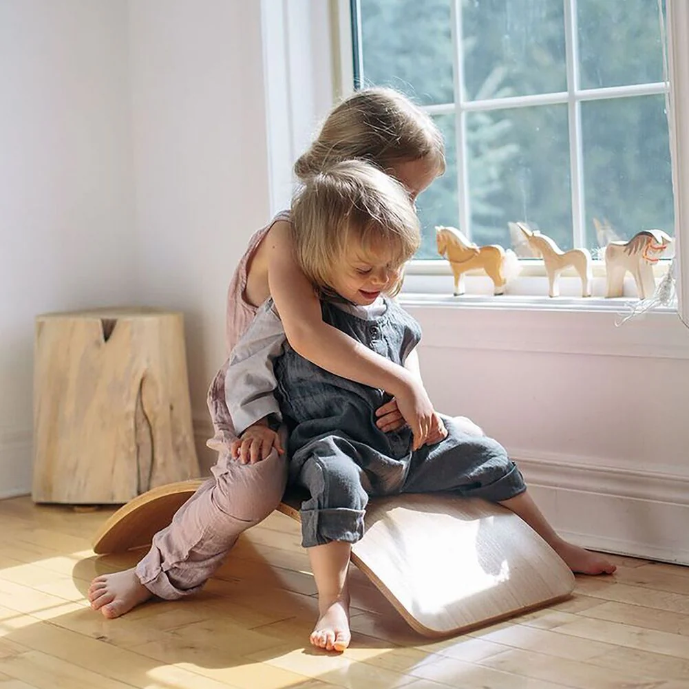 Kinderfeets Kinderboard Wooden Balance Toy - Natural - Image 3