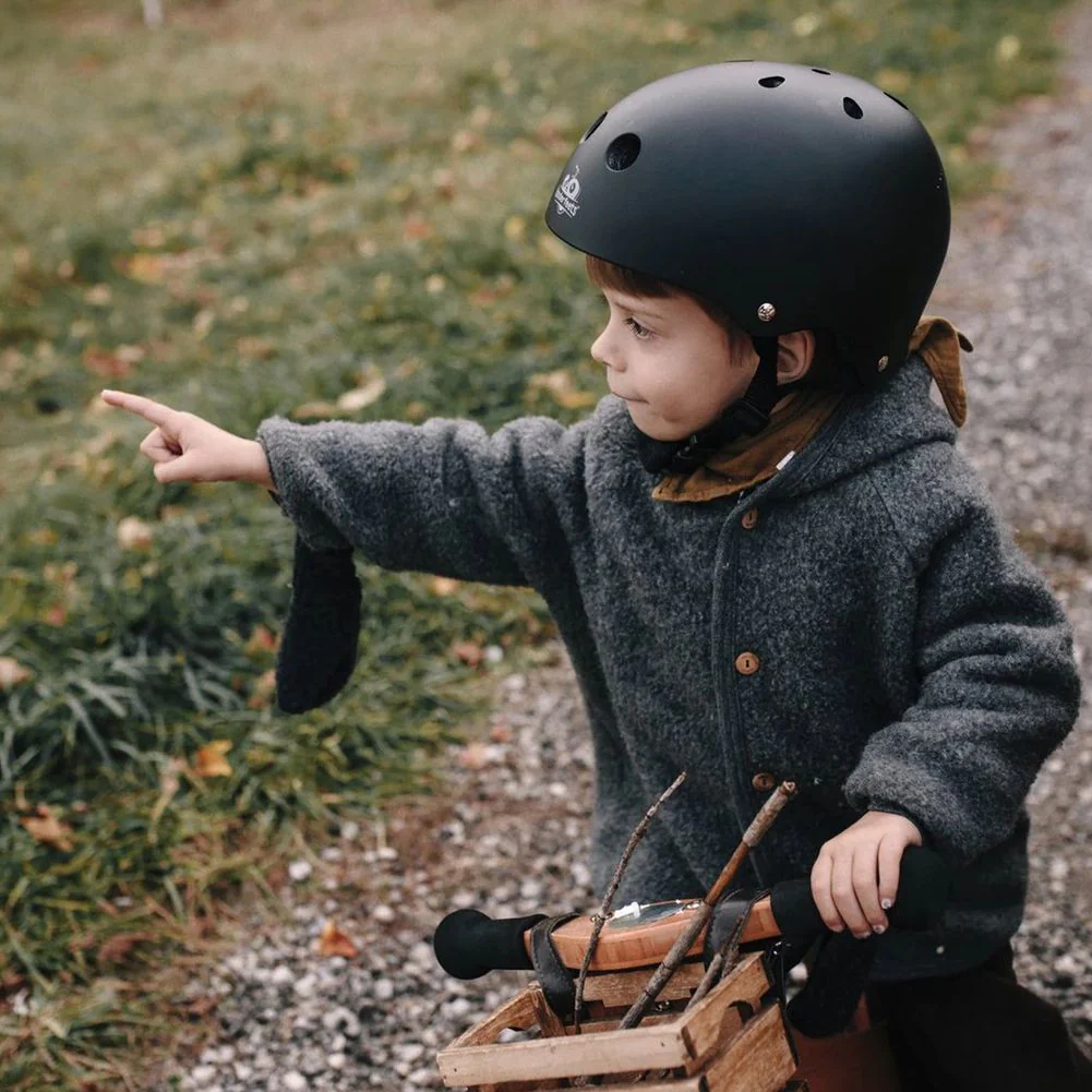 Kinderfeets Toddler Bike Helmet - Matte Black - Image 4