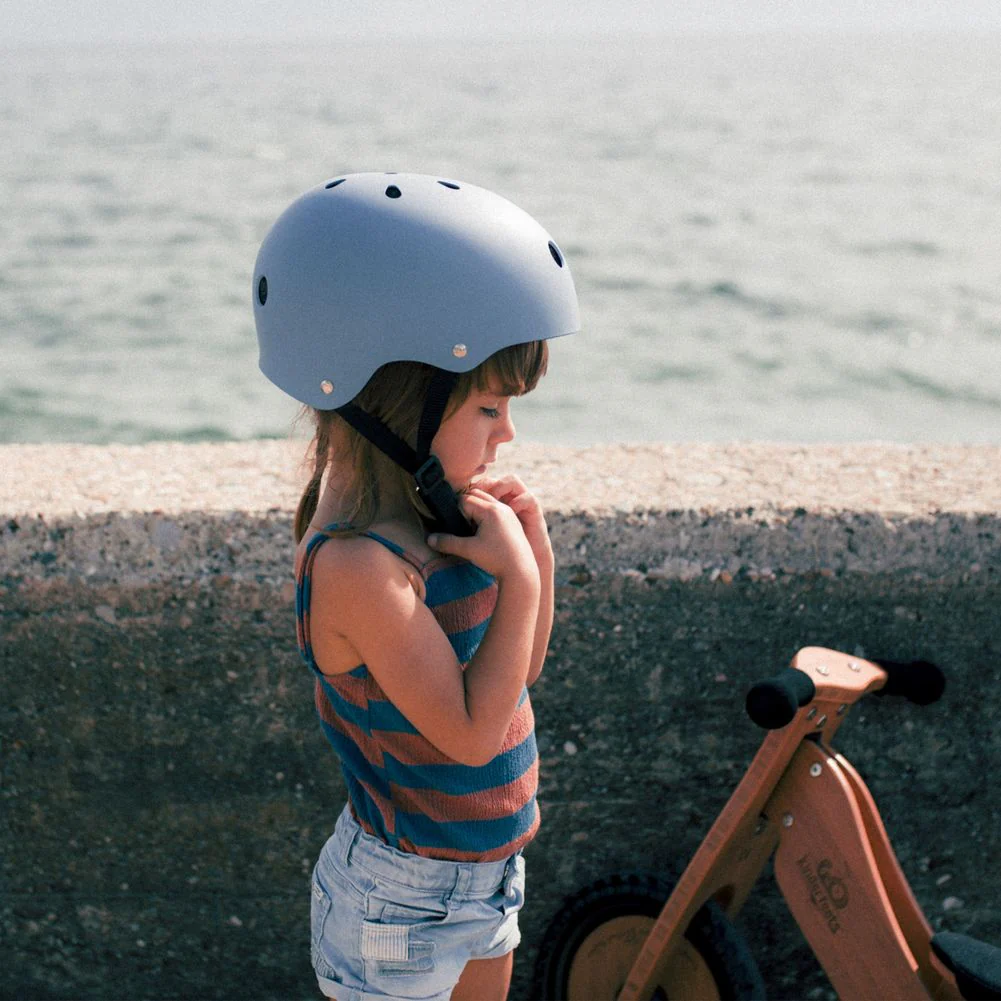 Kinderfeets Toddler Bike Helmet - Matte Slate Blue - Image 8