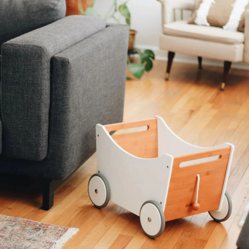 Kinderfeets 2-in-1 Toybox & Walker - White - Image 3
