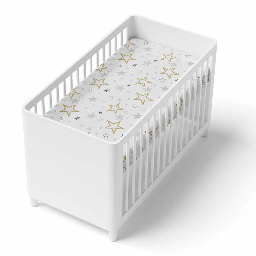 Kushies Cotton Percale Fitted Crib Sheet - Image 2