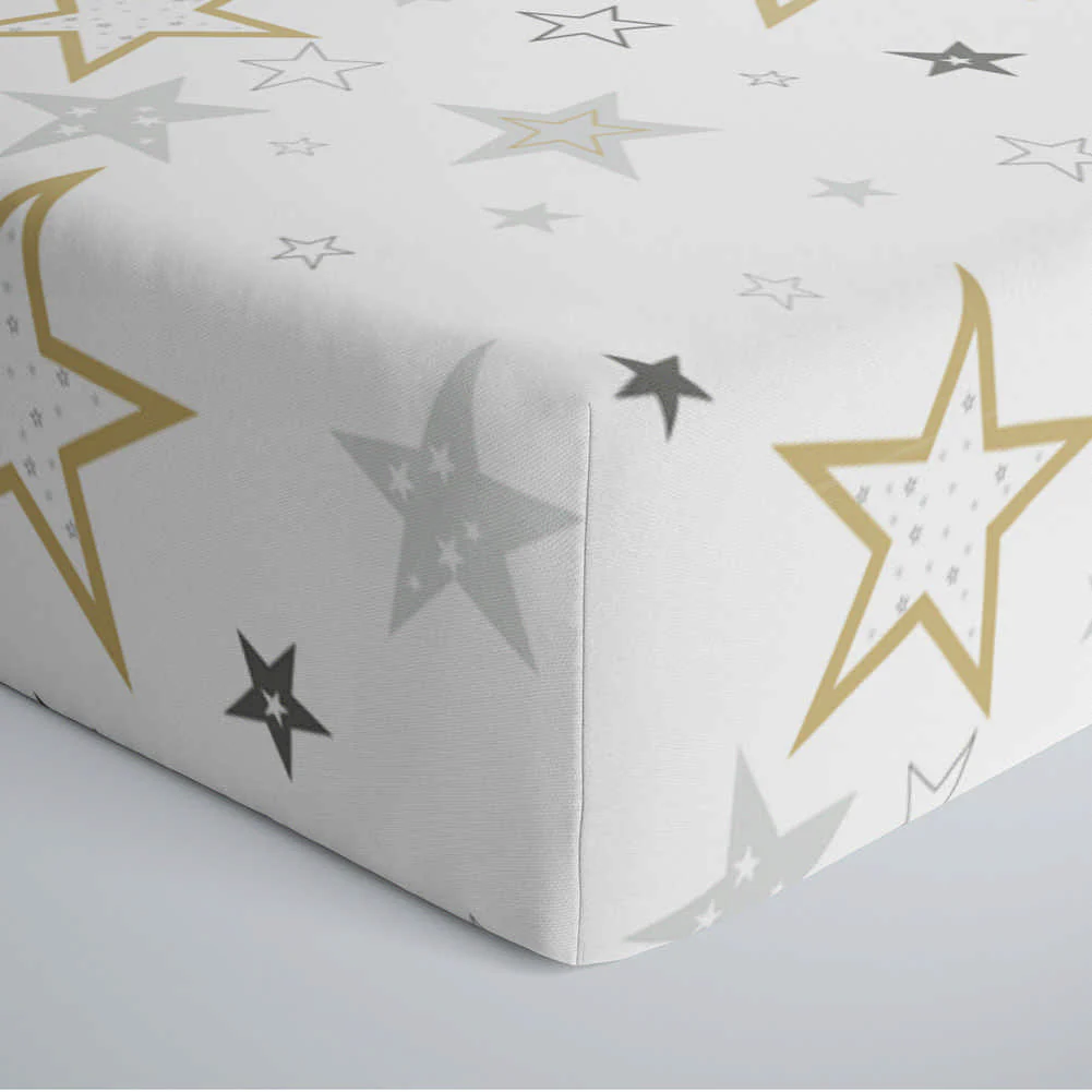 Kushies Cotton Percale Fitted Crib Sheet - Image 3