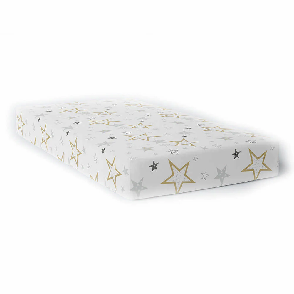 Kushies Cotton Percale Fitted Crib Sheet - Image 4