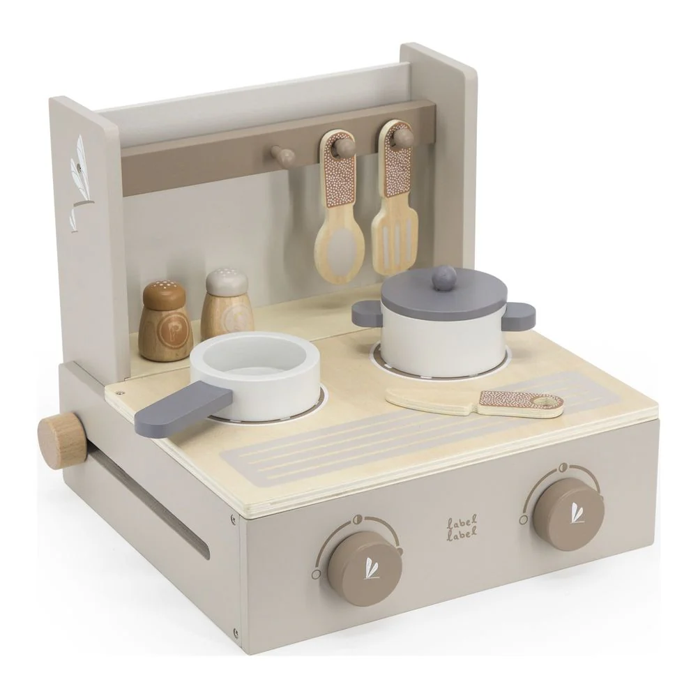 Label Label Foldable Cooker Wooden Playset - Nougat - Image 2