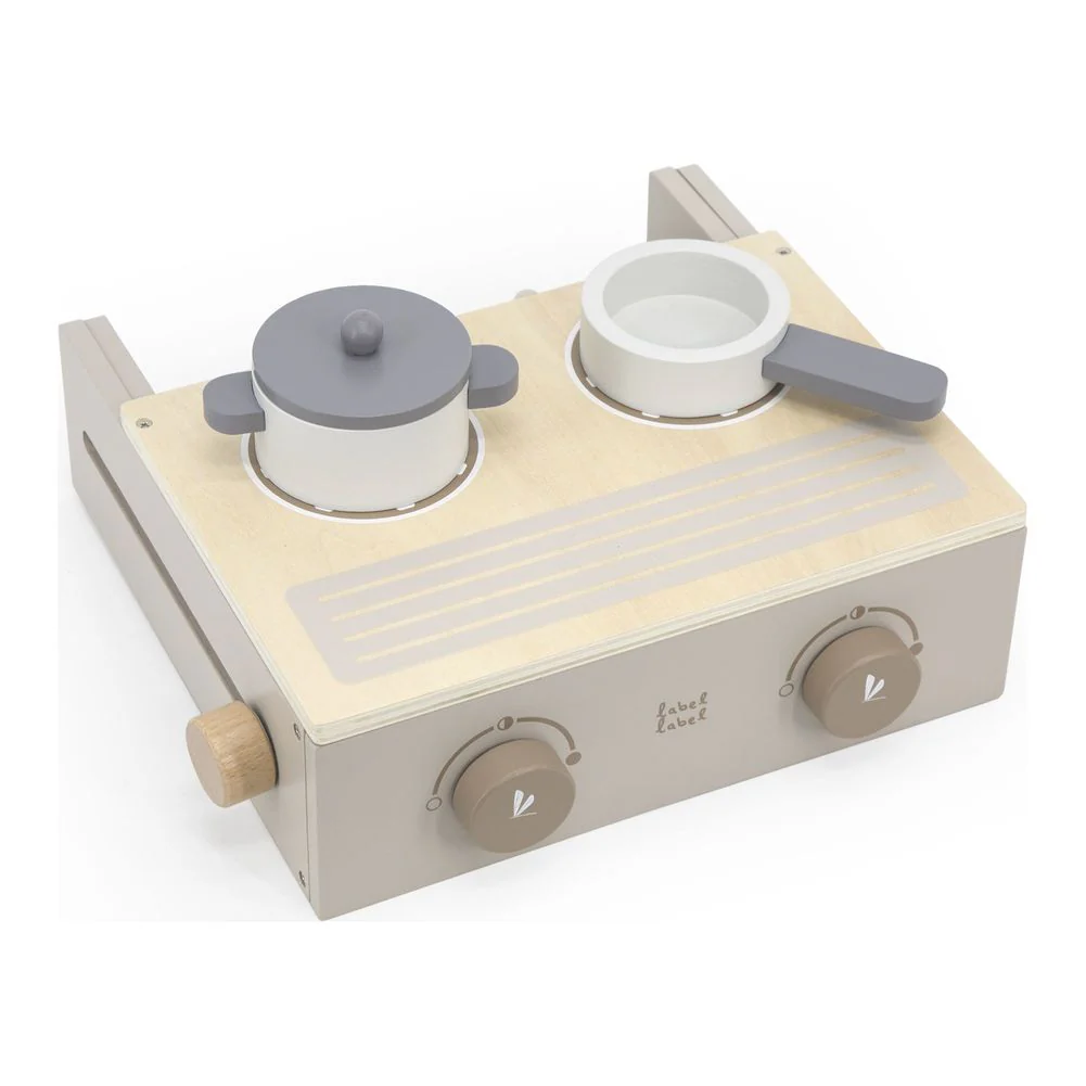 Label Label Foldable Cooker Wooden Playset - Nougat - Image 4