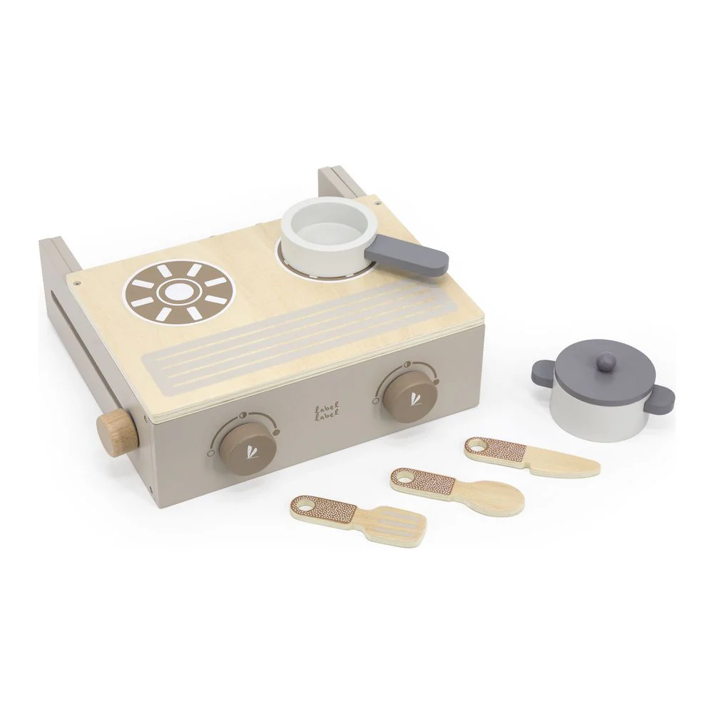 Label Label Foldable Cooker Wooden Playset - Nougat - Image 5
