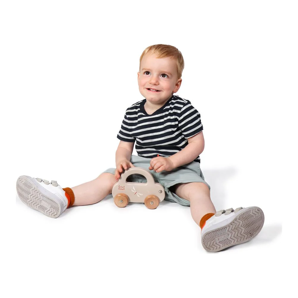 Label Label Little Car Wooden Toy - Nougat - Image 3