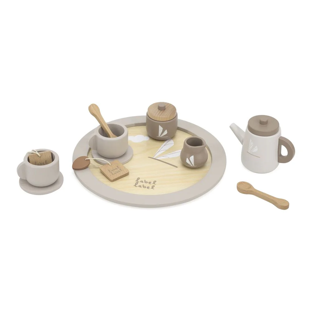 Label Label Tea Set Wooden Playset - Nougat