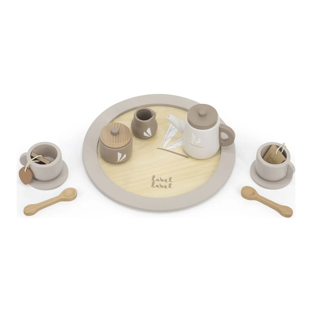Label Label Tea Set Wooden Playset - Nougat - Image 2