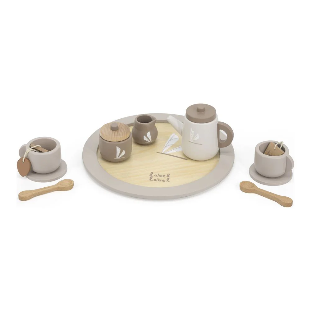Label Label Tea Set Wooden Playset - Nougat - Image 3
