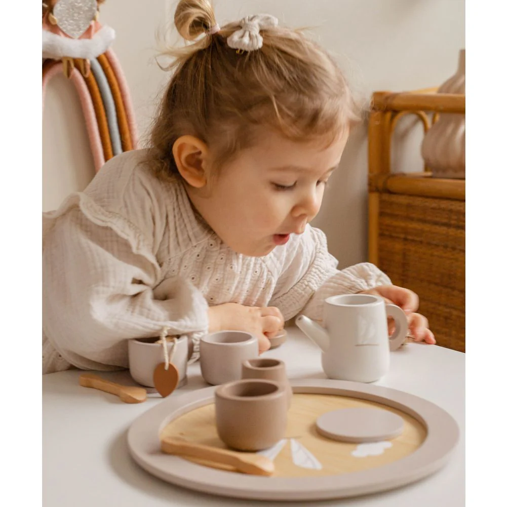 Label Label Tea Set Wooden Playset - Nougat - Image 5