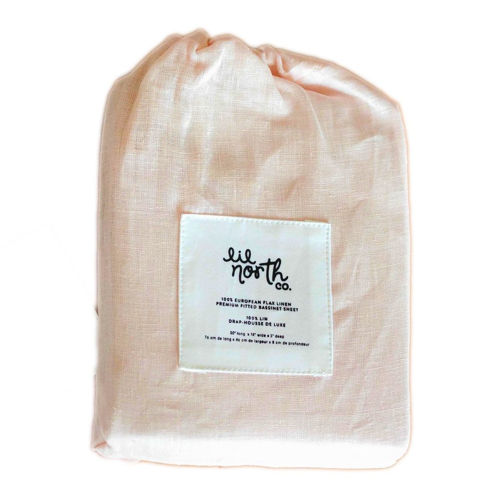 Lil North European Flax Linen Bassinet Sheet - Image 5