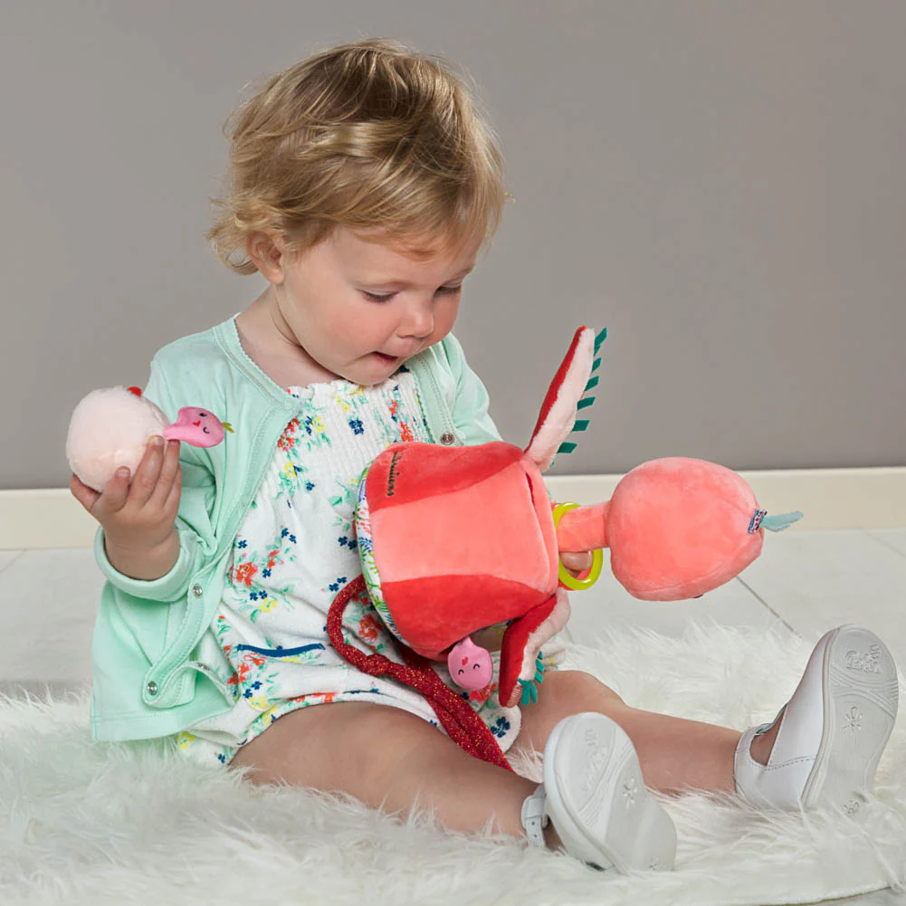 Lilliputien Anais the Flamingo and her Babies Activity Toy - Image 3