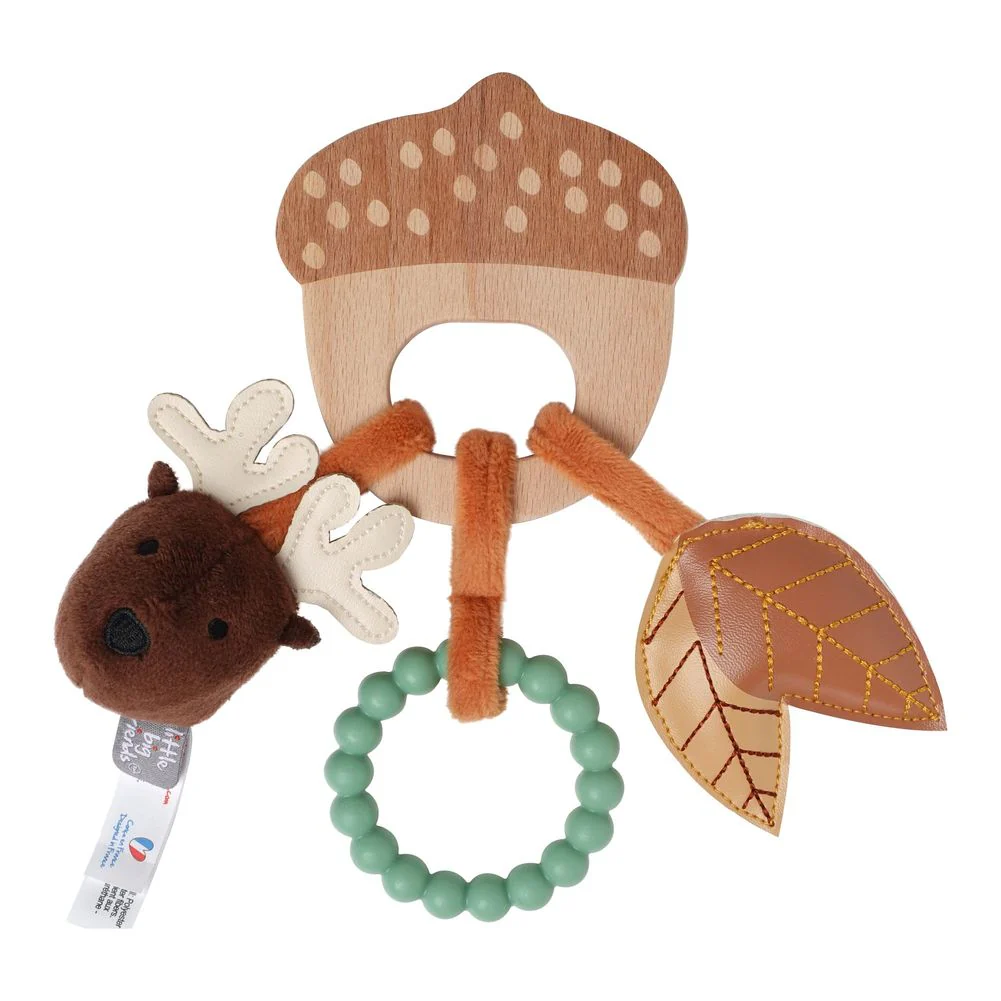 Little Big Friends Wooden Rattle - Forest