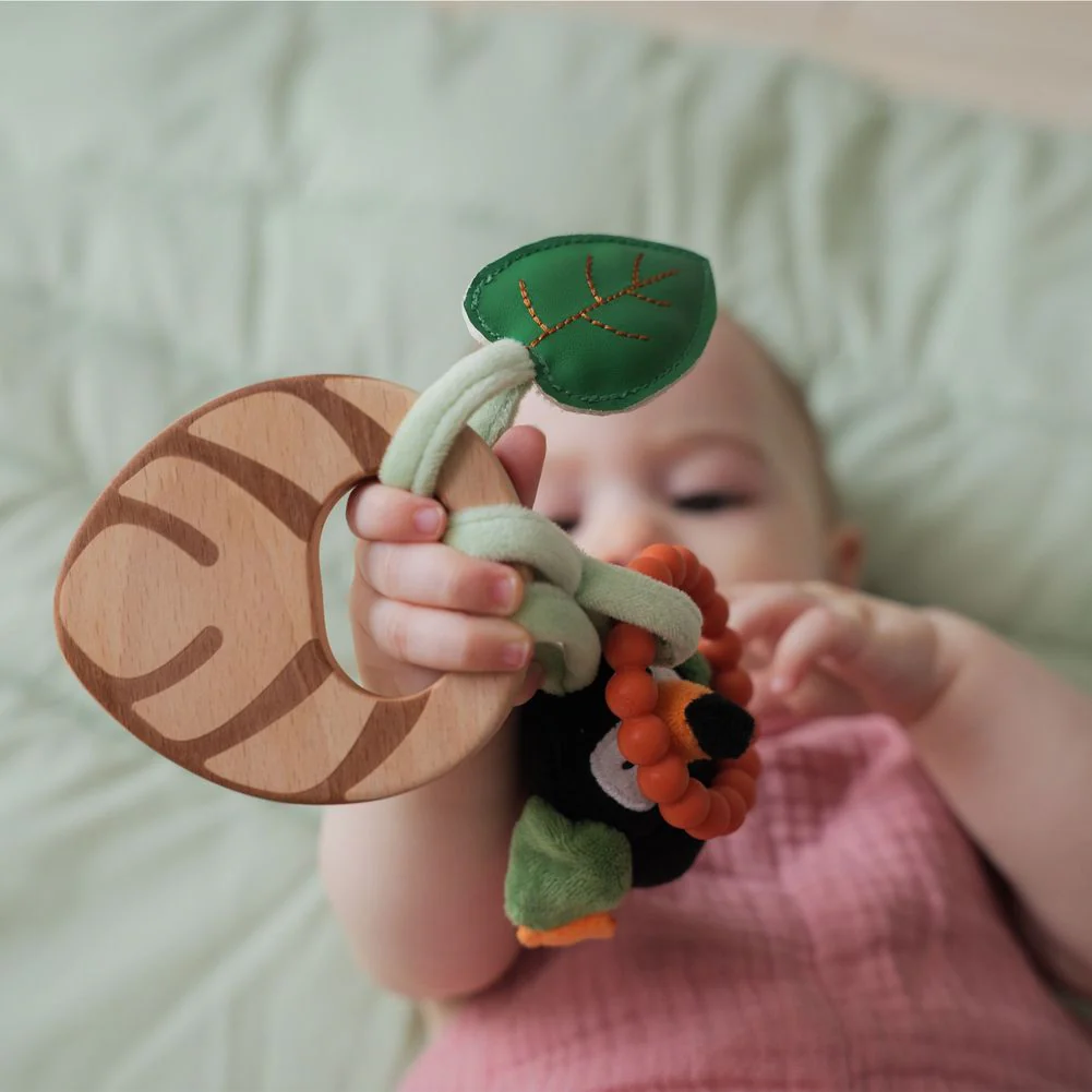 Little Big Friends Wooden Rattle - Jungle - Image 3