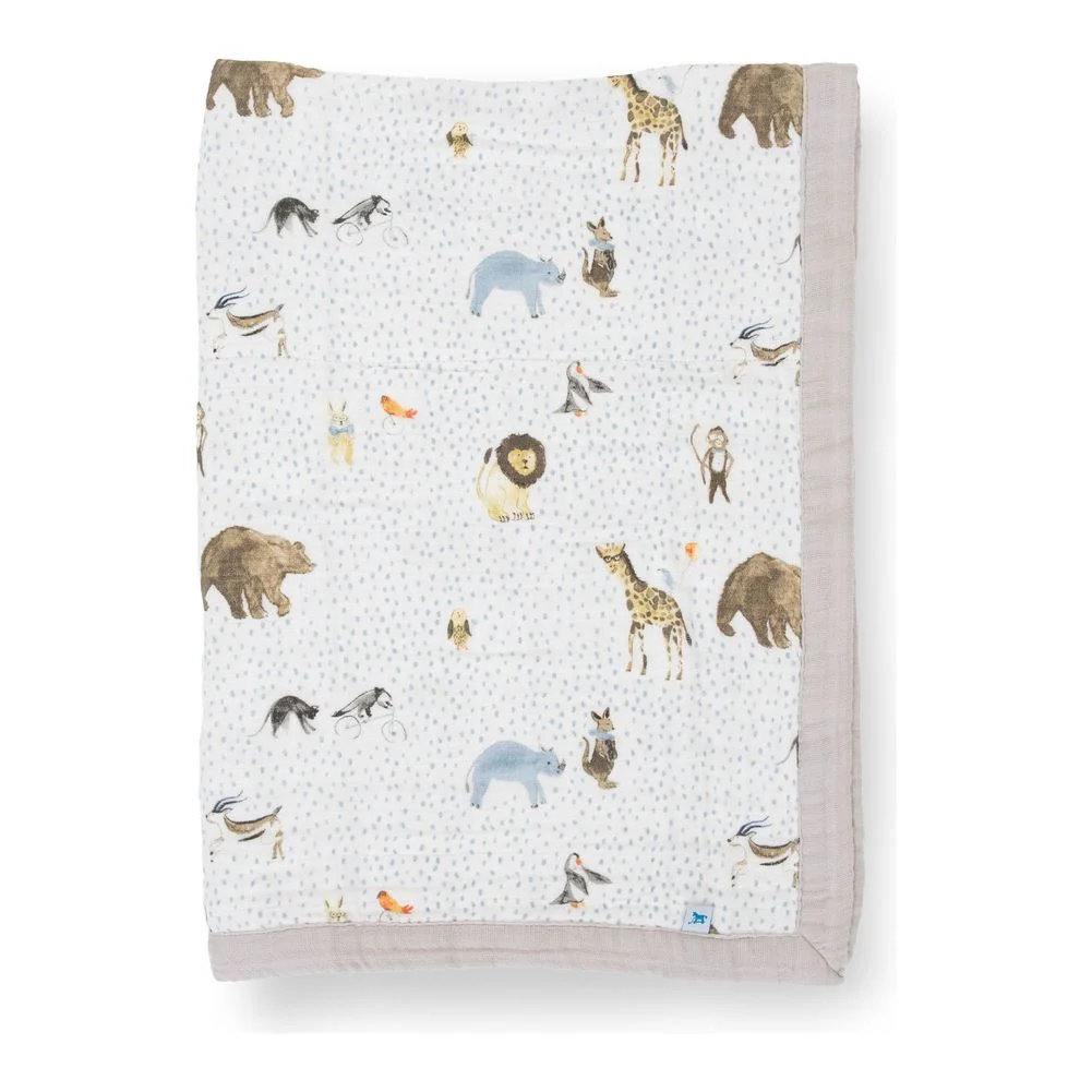 Little Unicorn Cotton Muslin Baby Quilt