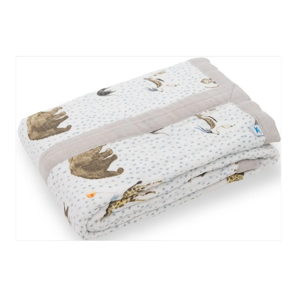 Little Unicorn Cotton Muslin Baby Quilt - Image 2