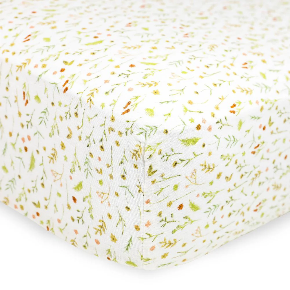 Little Unicorn Organic Cotton Muslin Crib Sheet - Image 2