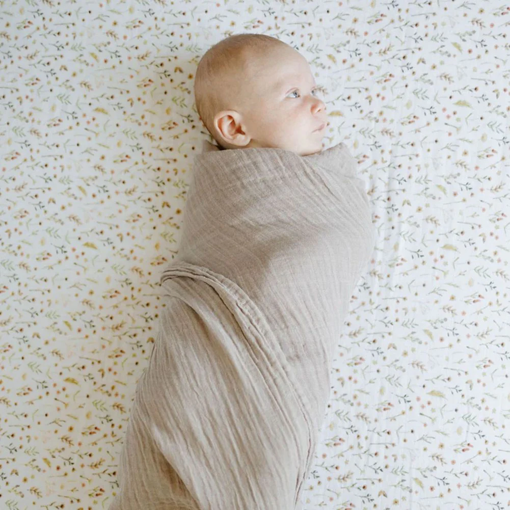 Little Unicorn Organic Cotton Muslin Crib Sheet - Image 3