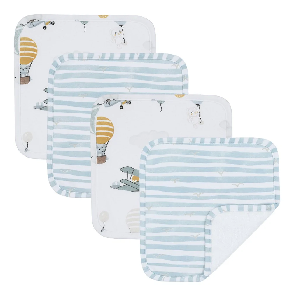 Living Textiles 5-Piece Hooded Towel and Washcloths Gift Set - Image 4