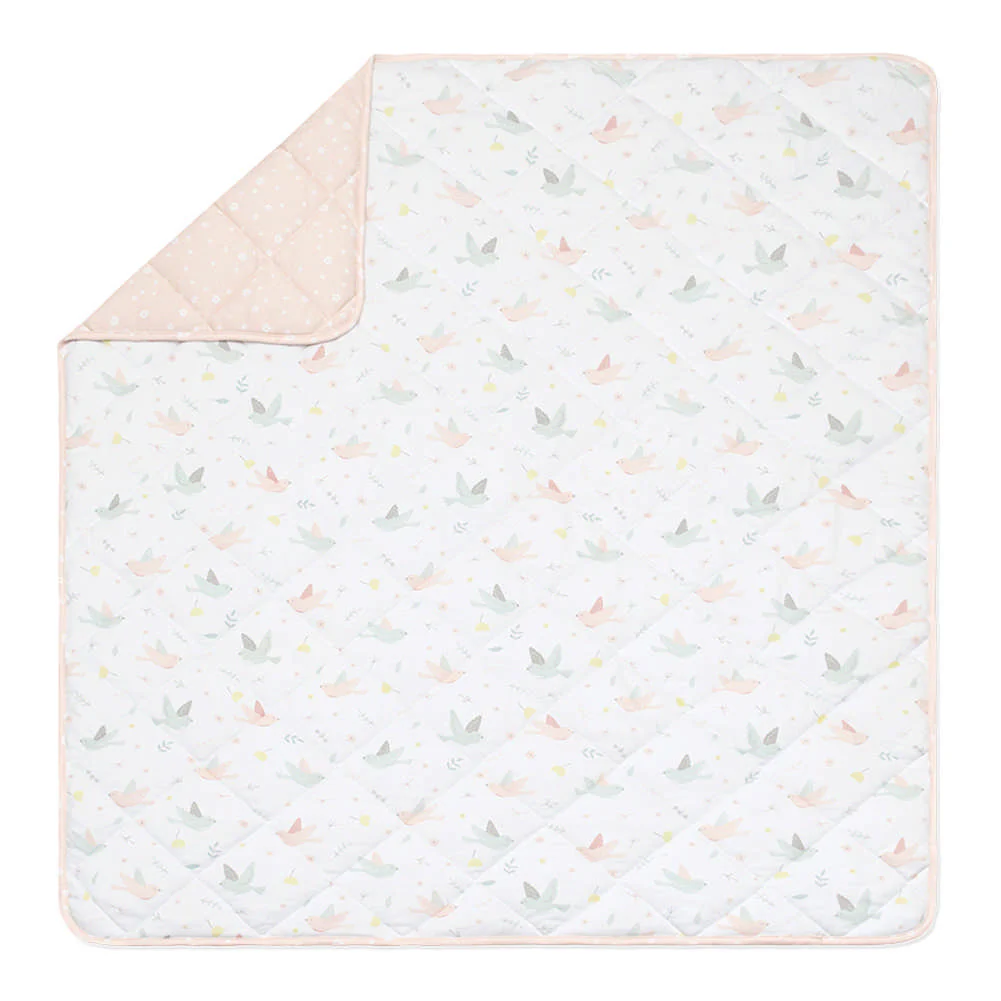 Living Textiles Baby/Toddler Quilted Jersey Comforter - Ava Birds - Image 2
