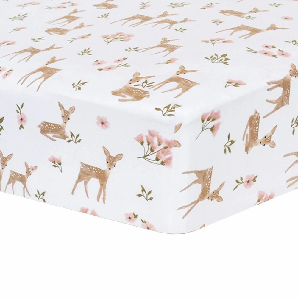 Living Textiles Cotton Jersey Fitted Crib Sheet