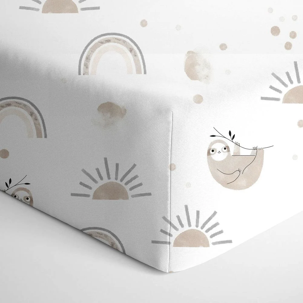 Living Textiles Cotton Jersey Fitted Crib Sheet - Image 4