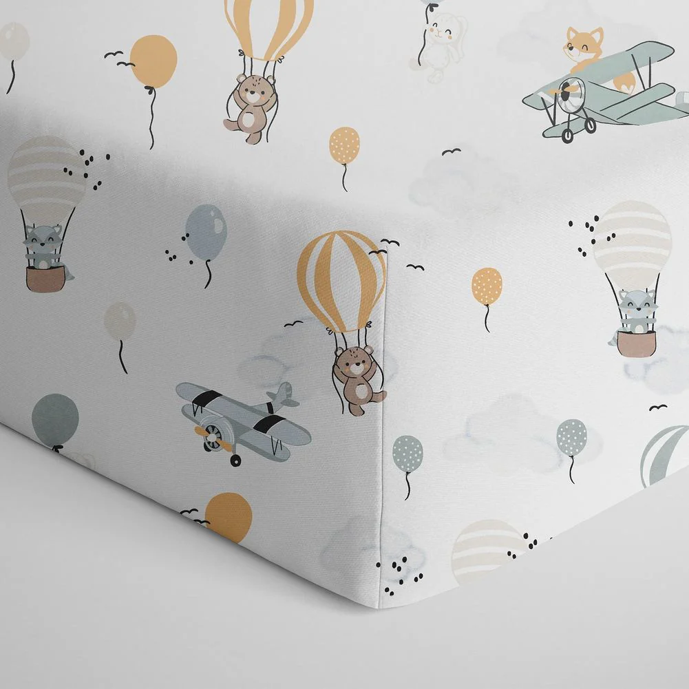 Living Textiles Cotton Jersey Fitted Crib Sheet - Image 5