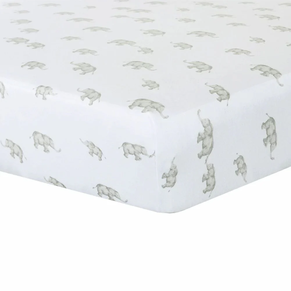 Living Textiles Cotton Jersey Fitted Crib Sheet - Image 7