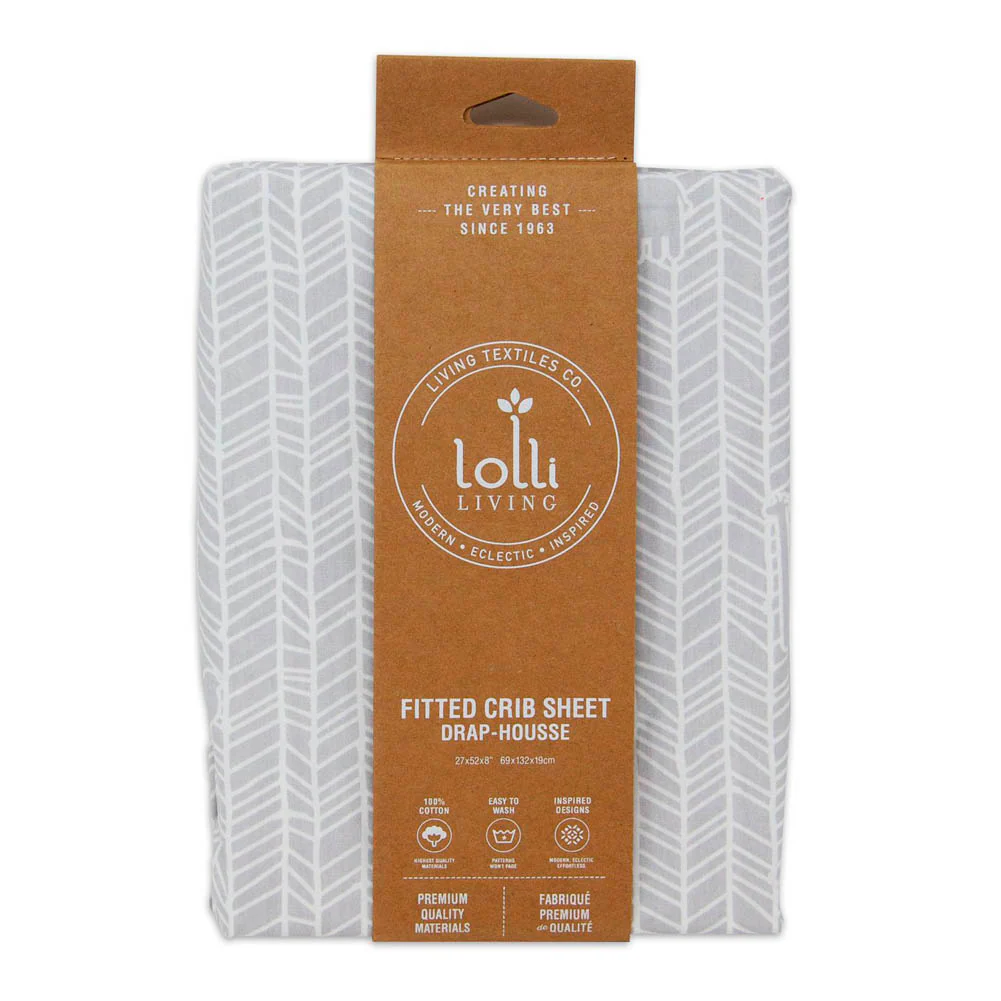 Lolli Living Safari Collection Fitted Crib Sheet - Animal Crakers - Image 2