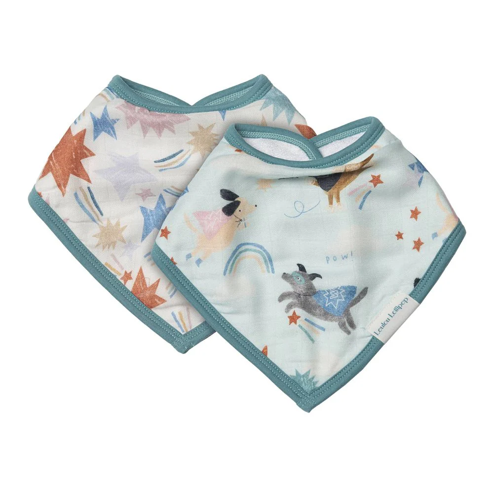 Loulou Lollipop 2-Pack Muslin Bandana Bib Set - Image 16