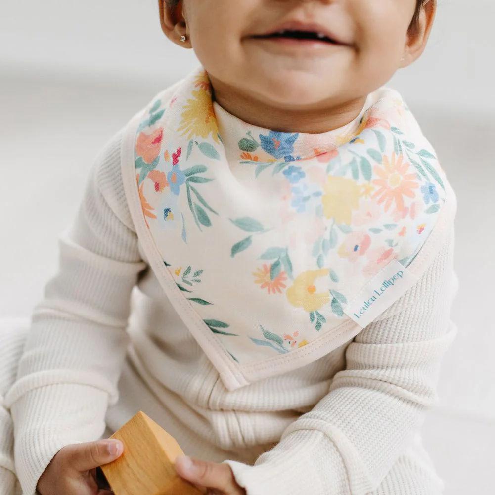 Loulou Lollipop 2-Pack Muslin Bandana Bib Set - Image 6