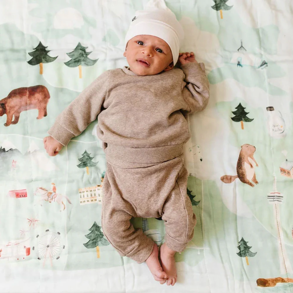 Loulou Lollipop Muslin Quilt Blanket - Image 4