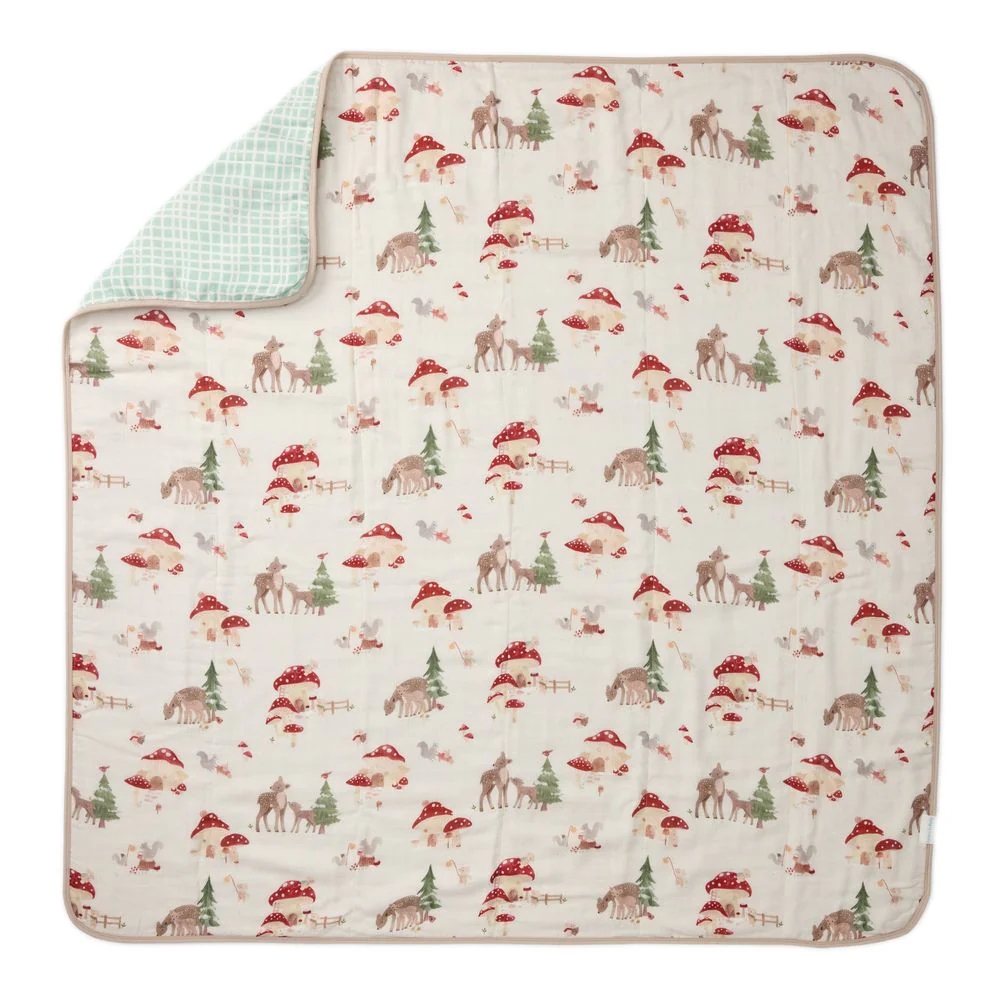 Loulou Lollipop Muslin Quilt Blanket - Forest Families - Image 3
