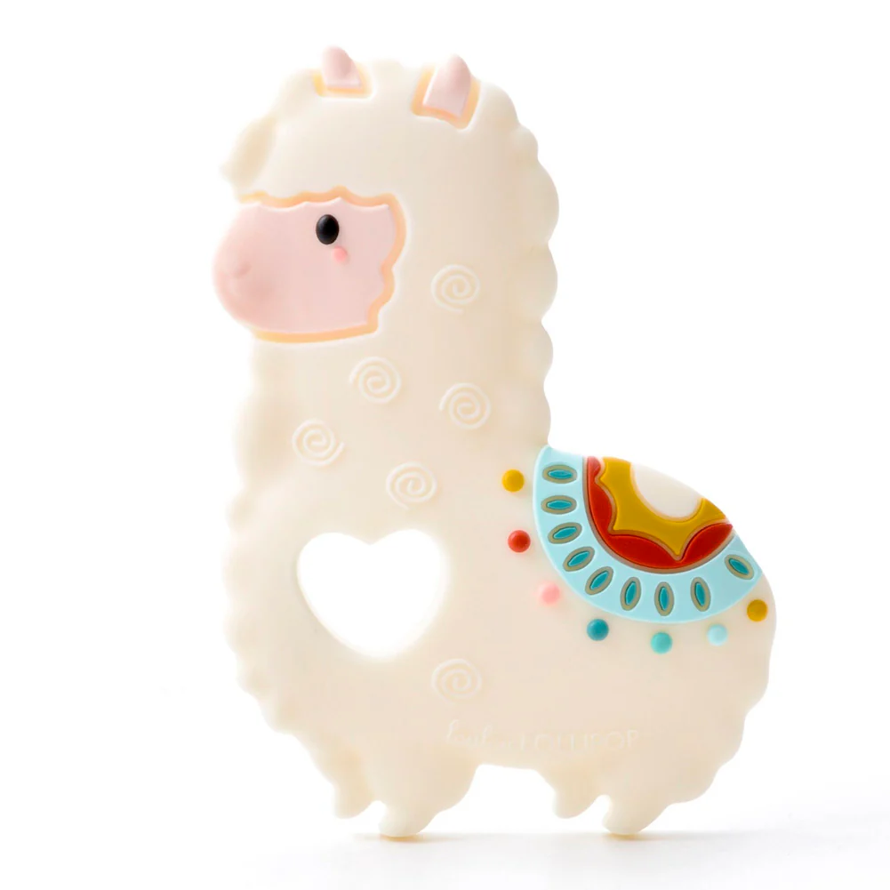 Loulou Lollipop Silicone Teether - Llama