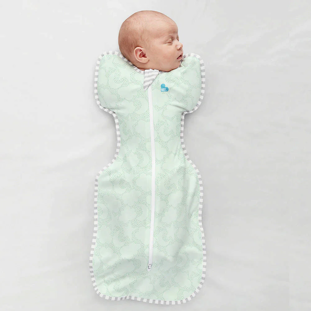 Love To Dream Swaddle UP Organic 1.0 TOG - Celestial Dot Mint (Medium 13-19 lbs) - Image 3