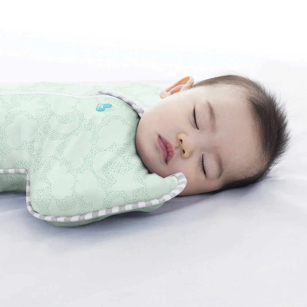Love To Dream Swaddle UP Organic 1.0 TOG - Celestial Dot Mint (Medium 13-19 lbs) - Image 4