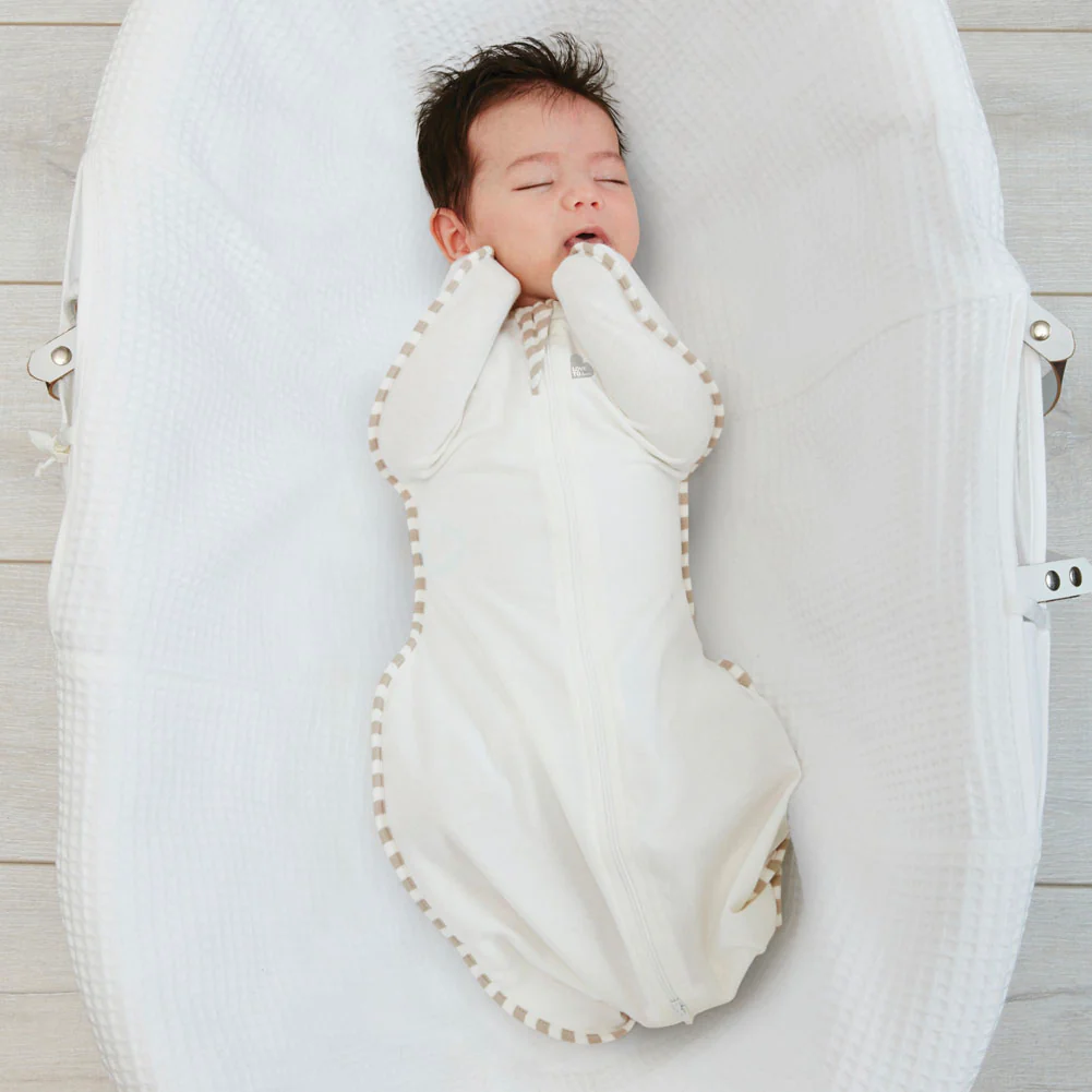 Love To Dream Swaddle UP Organic 1.0 TOG - Cream (Medium, 13-18.5 lbs) - Image 4